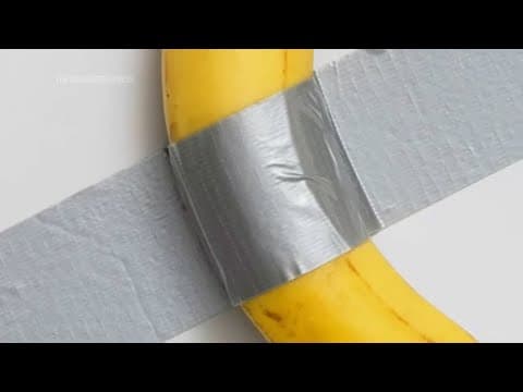 Duct-taped banana sells for $6.2 million at art auction