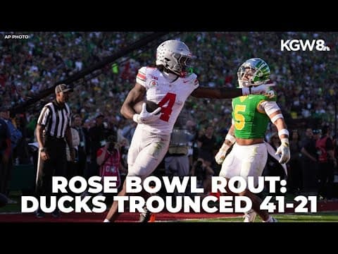 Ducks lose 41-21 in Rose Bowl in deflating finish to season