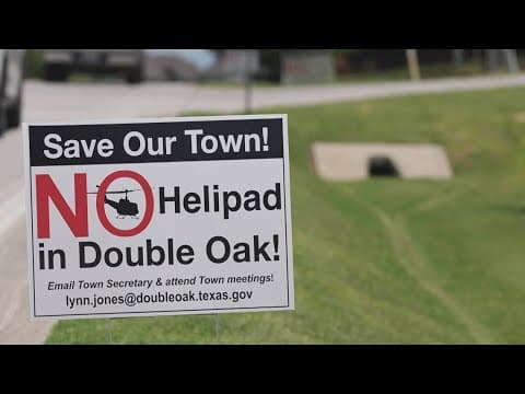 Battle brewing over request to put a helipad in Double Oak residential neighborhood