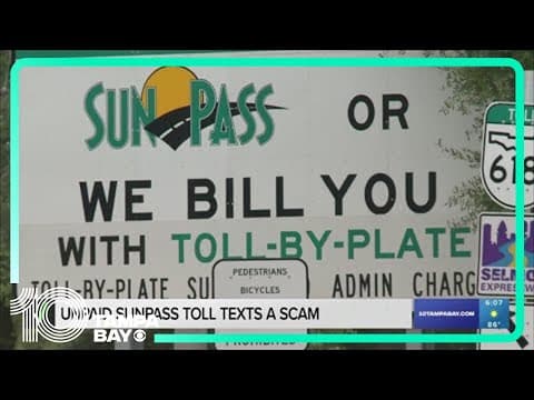 VERIFY: Receive a text claiming you have unpaid SunPass tolls? It's a scam