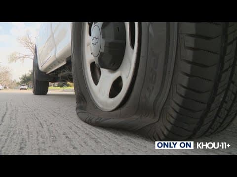 Only on KHOU 11 | Several tires slashed on multiple vehicles in north Houston neighborhood