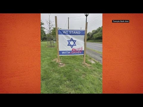 Rockville synagogue sign defaced, police investigating