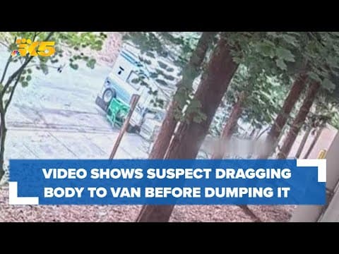Video shows murder suspect dragging body to van before dumping it at North Seattle Community College
