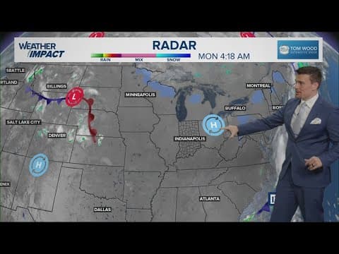 Chilly start across Indiana, but a big warm front is coming | Monday morning update