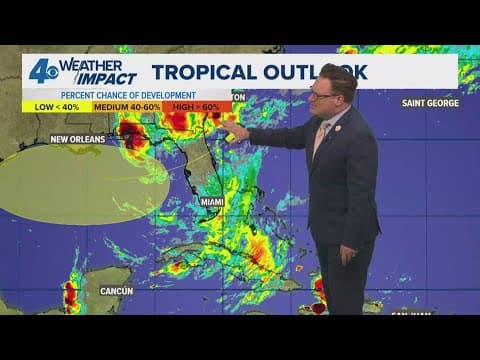 Tuesday 10 PM Tropical Update: NHC says 10% chance of tropical development in the Gulf