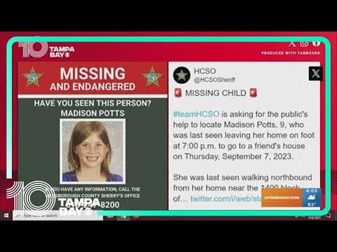 Deputies have been searching overnight for 9-year-old