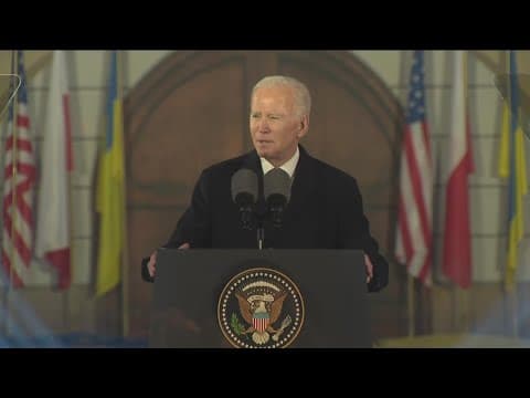 Biden in Poland says US and allies 'have Ukraine's back'