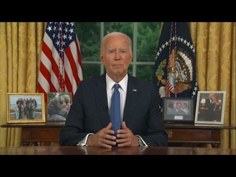 President Biden addresses the nation about decision to not run for reelection
