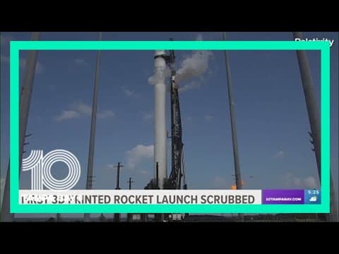 3D-printed rocket's debut launch aborted at last minute