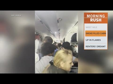 Smoke fills American Airlines cabin before takeoff