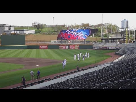 Workers with Knoxville Smokies look forward to first downtown game