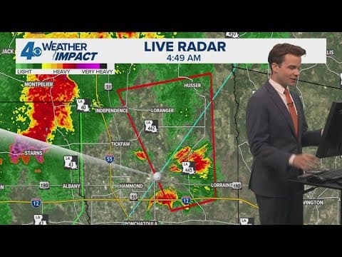 Weather Alert: Tornado Warning issued for part of Tangipahoa Parish