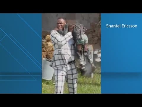 Man pulls child from burning car after Dump Truck crash on I-495 in Maryland