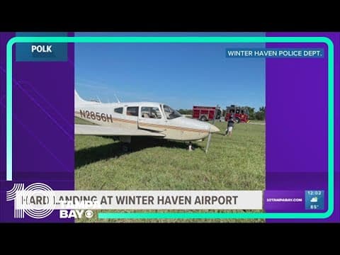 Pilot makes hard landing at Winter Haven airport