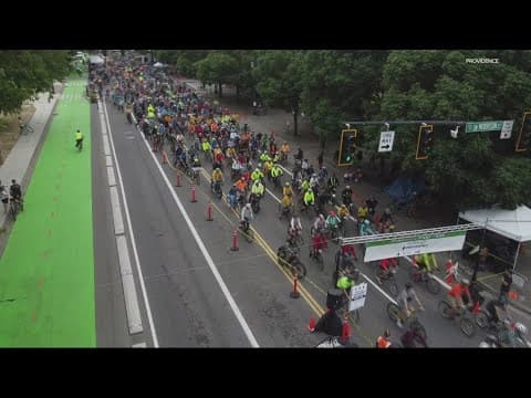 Thousands turn out for the 28th annual Providence Bridge Pedal in Portland