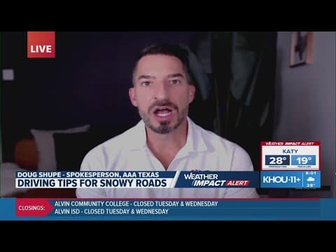 Houston snow day: Tips for driving on snowy roads