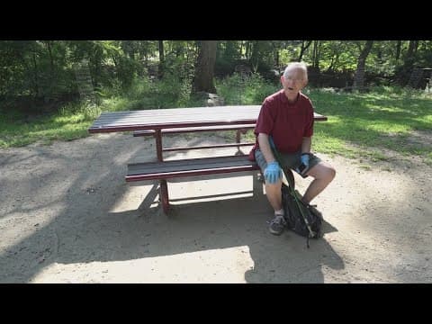 Meet the 87-year-old man helping to keep an Arlington park clean, one piece of trash at a time