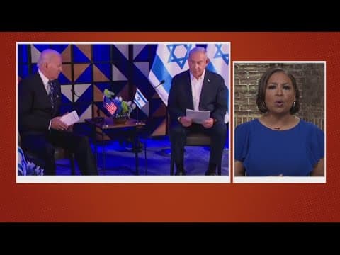 Biden meets with Israeli prime minister in Tel Aviv