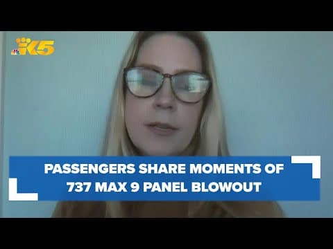 Passengers of Alaska Airlines flight 1282 talk about moments after panel blowout at 16,000 feet
