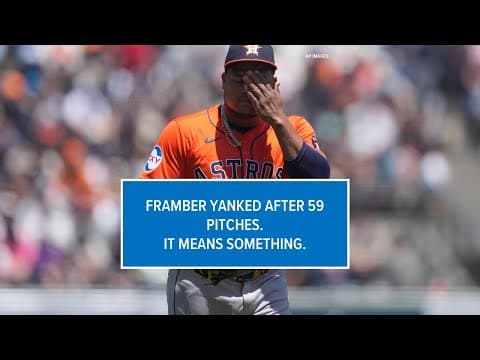 Extra Bases: Is pulling Framber pushing the panic button? Astros' lineup-maker also needs to stop