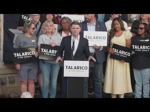 James Talarico holds rally to announce run for US Senate