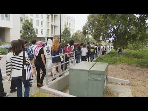 UCSD protests continue with walkout, call for UC system to divest from Israel