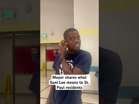 St. Paul Mayor Melvin Carter said Olympic champion Sunisa Lee has been an inspiration to athletes.