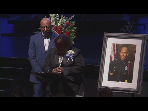 Dallas PD officer Darron Burks remembered as a hero during celebration of life service