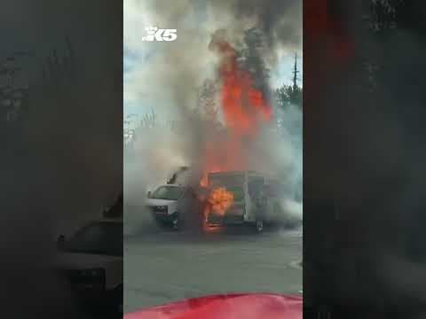One arrested after U-Haul fire in Home Depot parking lot