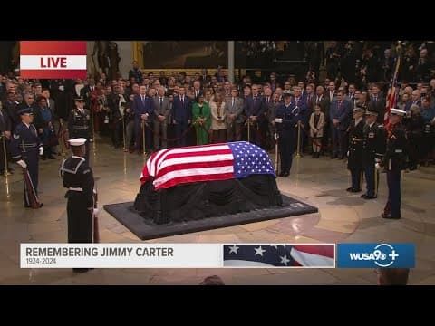 Jimmy Carter's casket arrives at U.S. Capitol