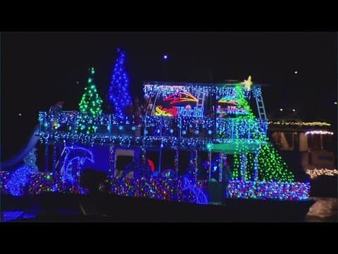 Mission Bay's iconic Boat Parade of Lights lights up the bay