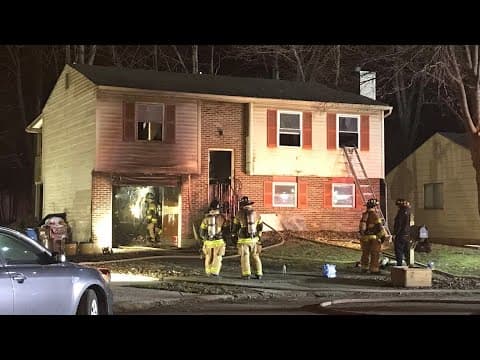Firefighter hospitalized after falling through floor in Blendon Township house fire