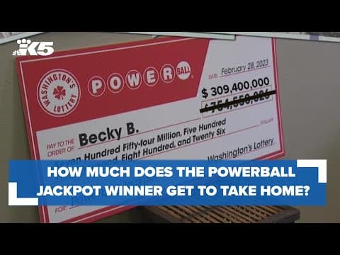 How much of the $754.6 million Powerball jackpot does the winner actually get to take home?