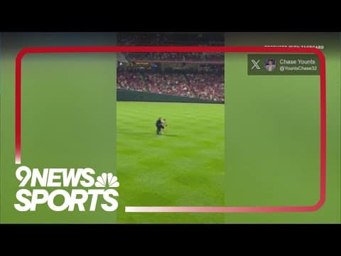 Fan runs onto field, does backflip during Cincinnati Reds game