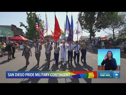 San Diego Pride Parade 2024 | Military active duty and veterans