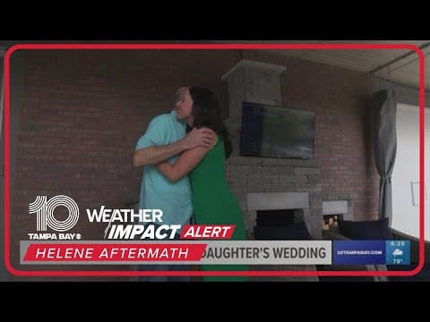 Dad treks 30 miles to walk daughter down the aisle after Helene
