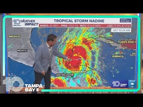 Tracking the Tropics: Tropical Storm Nadine forms, expected to move westward
