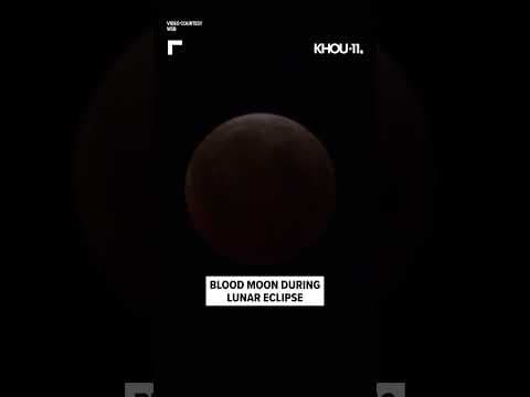 Blood moon during lunar eclipse visible in the Western Hemisphere