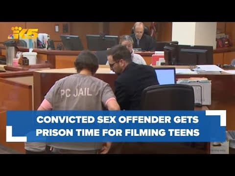 Convicted sex offender sentenced to prison for filming Gig Harbor teens in restroom