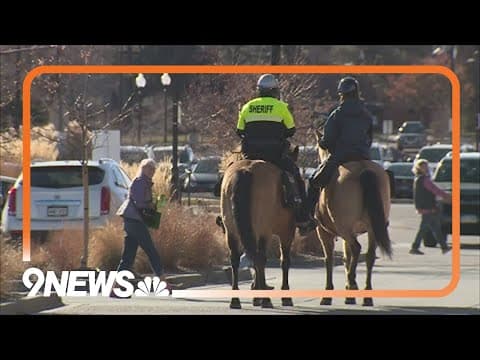 Mounted patrol adds security to some shopping areas this holiday season