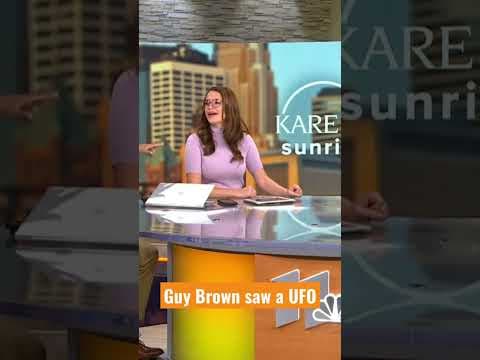 Guy Brown spotted a UFO not too long ago. Well, it was a helicopter, but that's close enough.