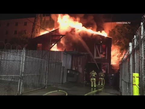 Dozens of firefighters work to extinguish 3rd alarm fire on Market Street