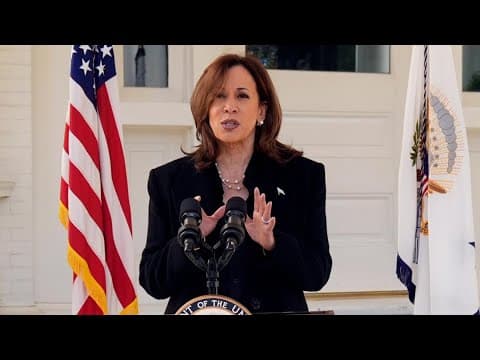 Harris speaks on Trump's former chief of staff saying he overheard him talk about Hitler's generals