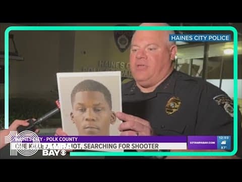 Police searching for man accused of shooting 2 people, killing 1 in Haines City