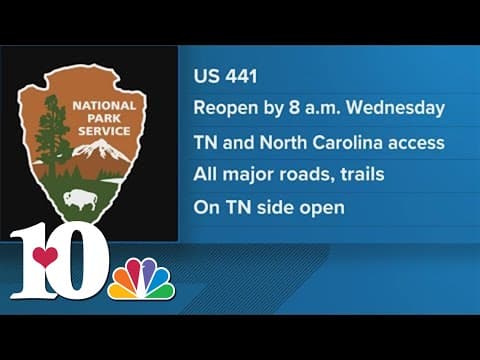 NPS: Newfound Gap Road expected to reopen by Wednesday