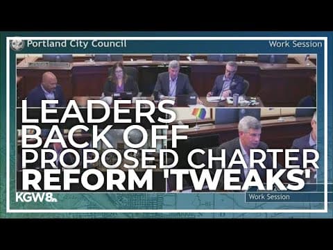 Portland commissioners propose changes to voter-approved charter reform