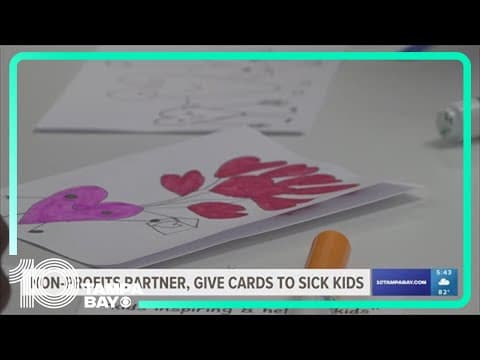 Local non-profits join forces to make cards for children in hospitals