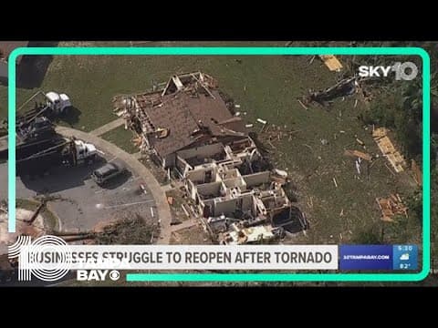 Businesses struggle to reopen after tornado in Dunedin