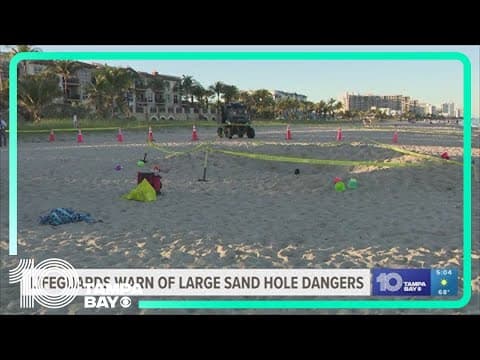 Lifeguards urge safety following tragic Florida sand hole accident