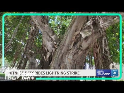 4 people hospitalized after lightning strike in downtown St. Pete